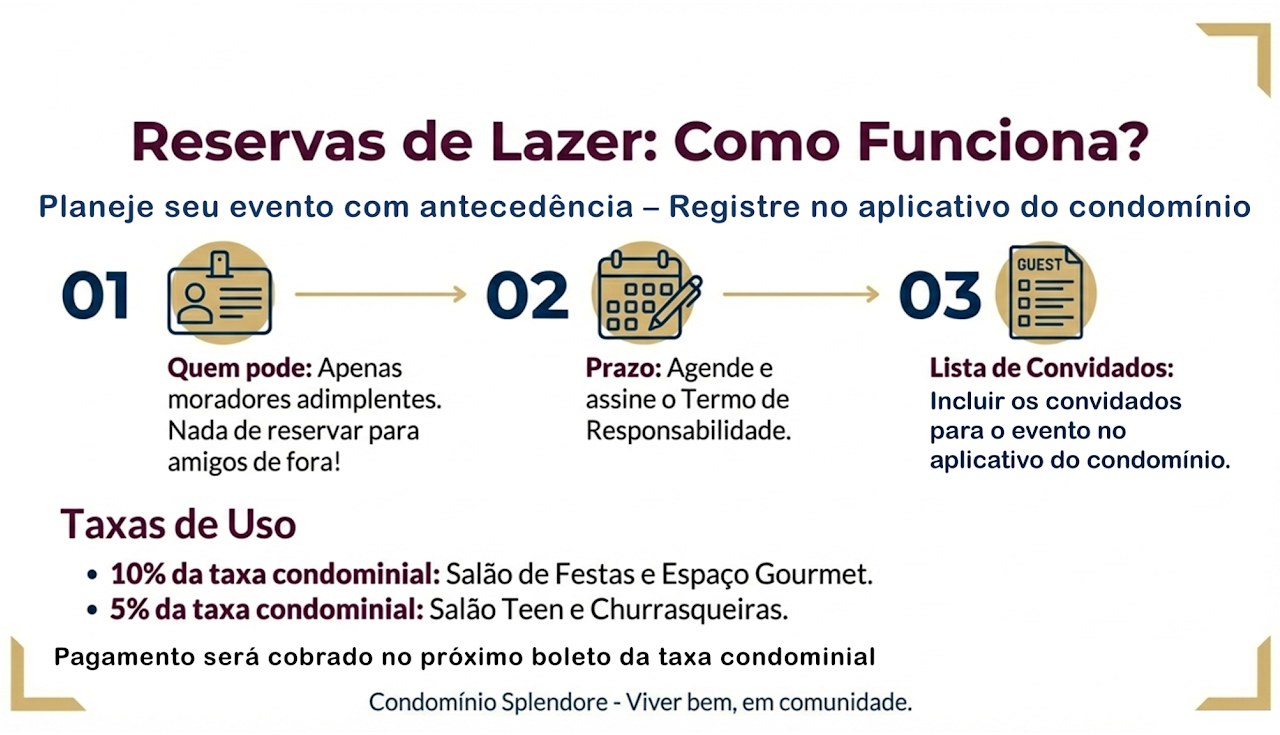 Reservas de Lazer: Como Funciona?