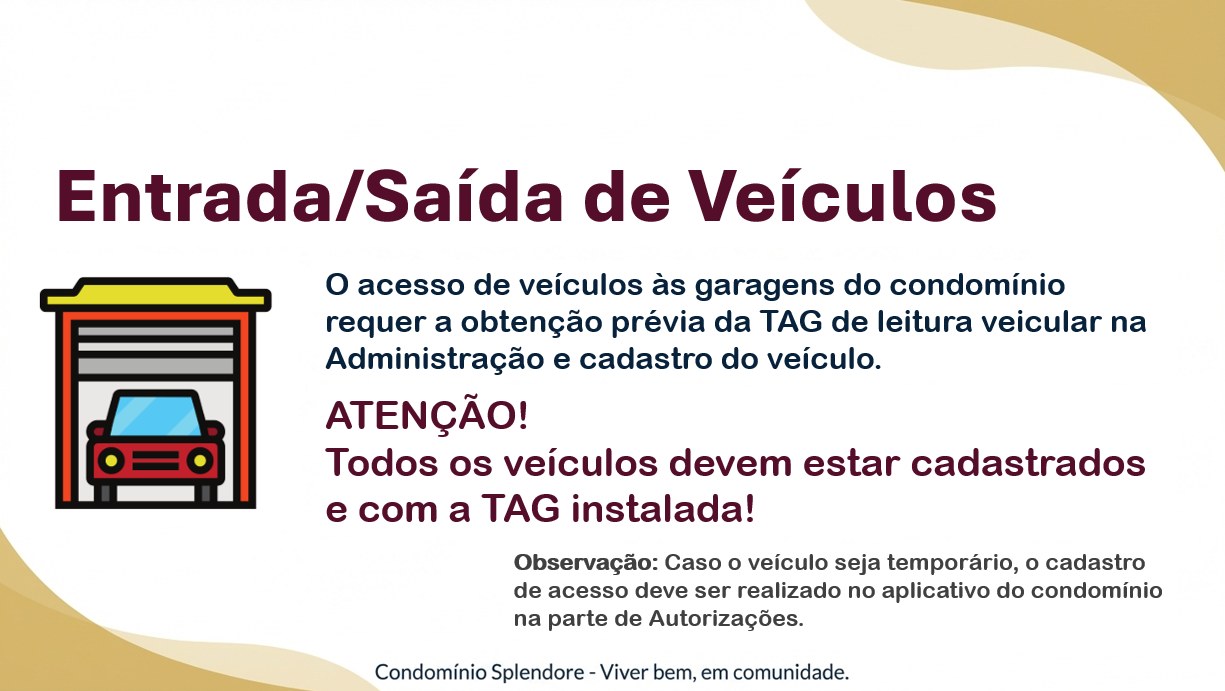 Entrada/Saída de Veículos